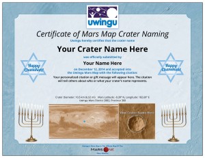 Uwingu-Mars-Certificate-Chanukah