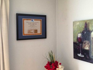 Printed Framed Certificate