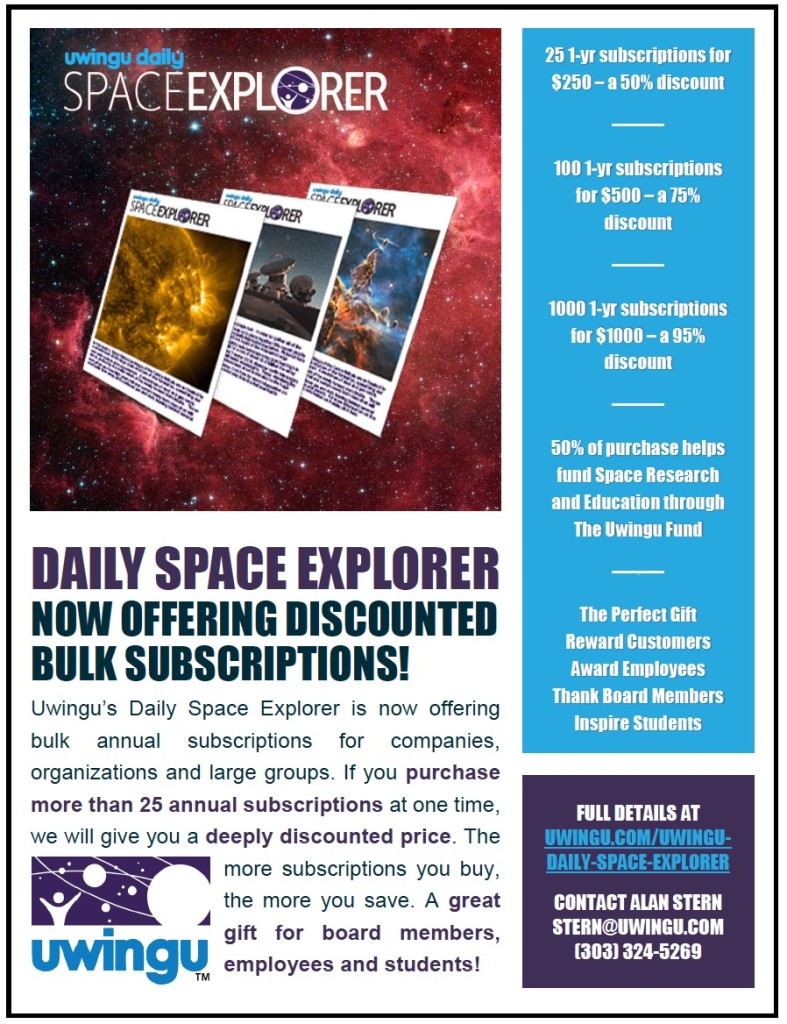 Uwingu Daily Space Explorer Bulk Subscriptions